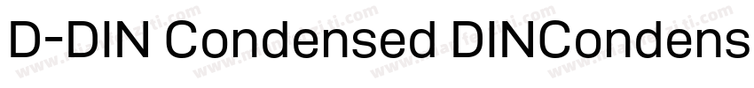 D-DIN Condensed DINCondensed-Bold字体转换